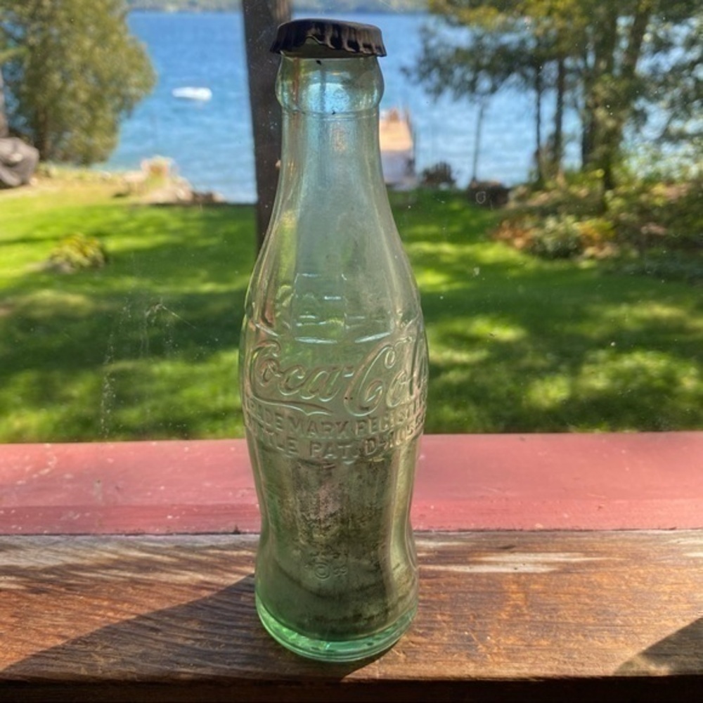 Vintage Rare Date Code Error Hobble Skirt Glass Coca Cola Capped Bottle